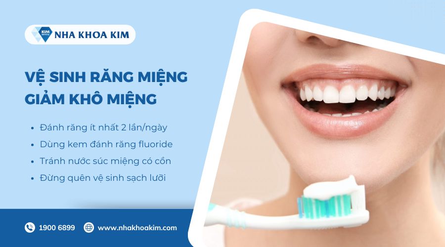 Cách giảm khô miệng tại nhà