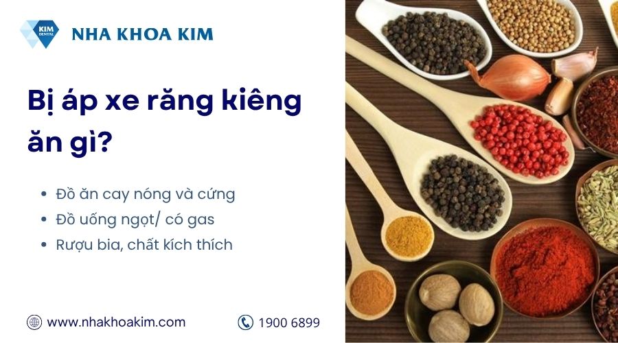 Bị áp xe răng kiêng ăn gì?