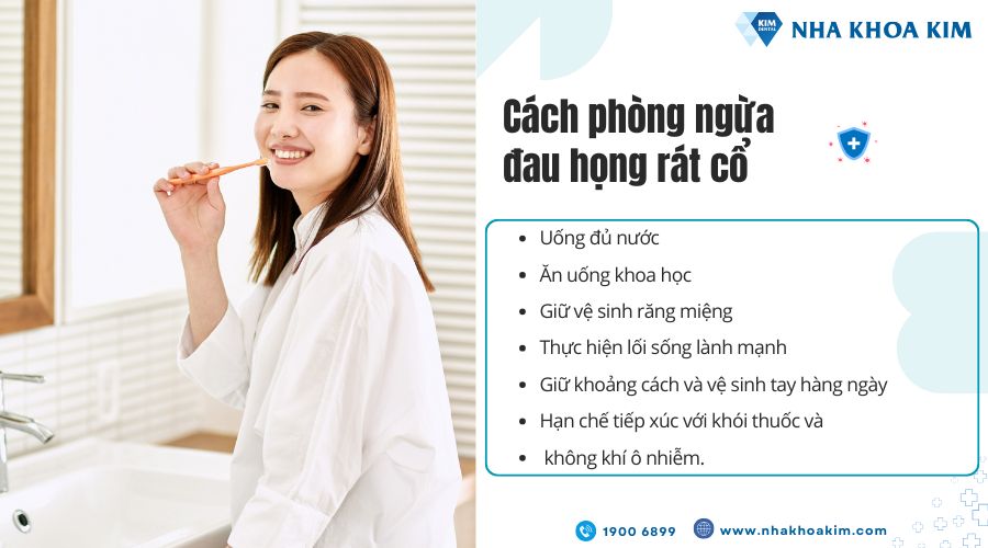 Cách phòng ngừa đau họng rát cổ tại nhà