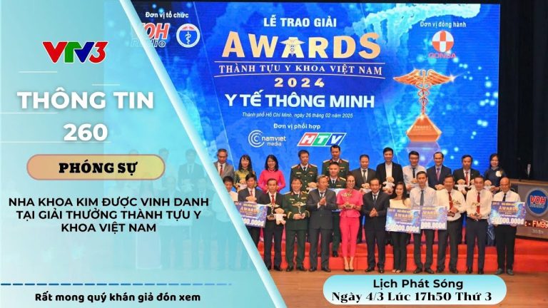 Nha Khoa Kim vinh dự nhận giải Thành tựu Y khoa Việt Nam do Sở Y tế TP.HCM tổ chức