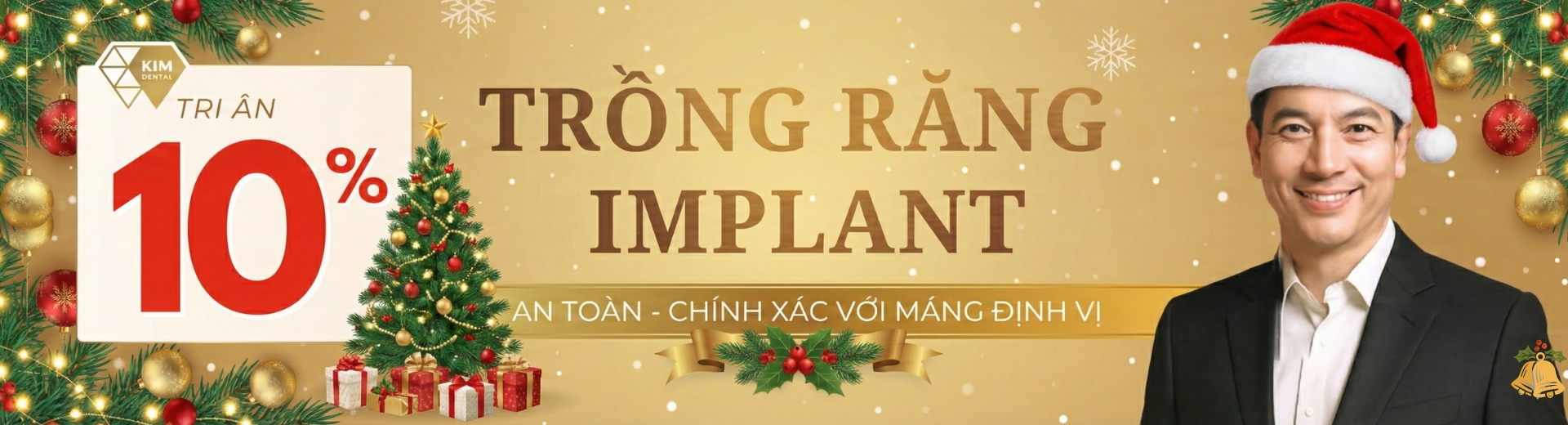Tri ân 10% dịch vụ trồng răng implant