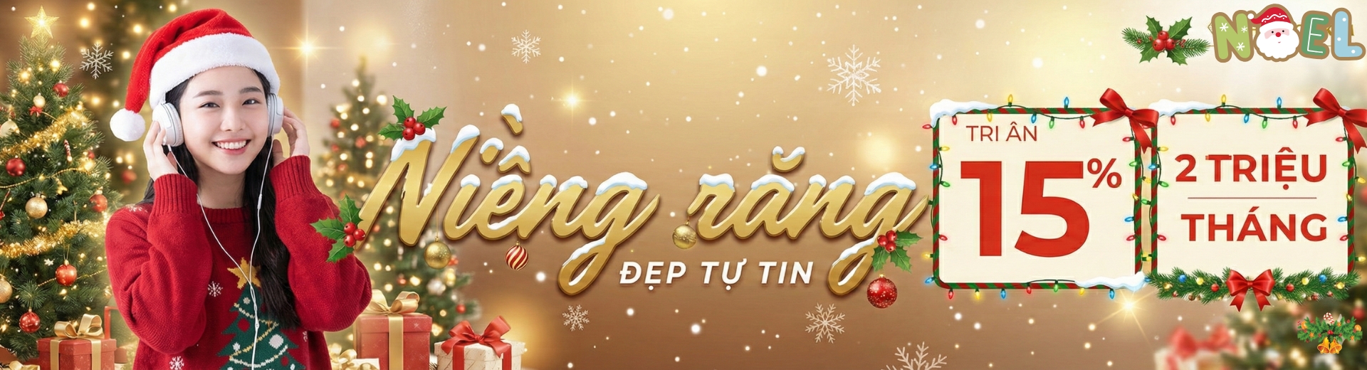 Tri ân 15% dịch vụ niềng răng 