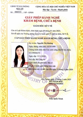 Certificate BS NGUYỄN THỊ HƯỜNG