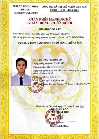 Certificate BS NGUYỄN HUY HẢI