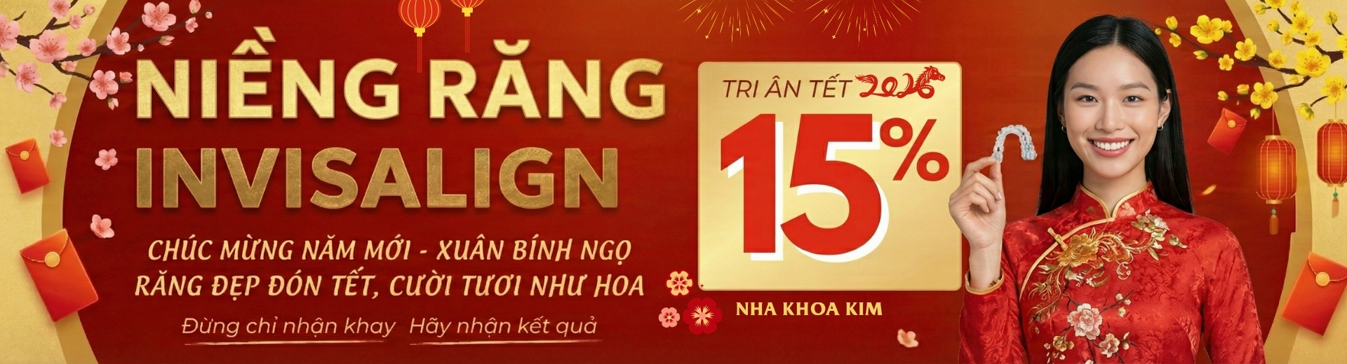 Tri ân 15% Niềng Răng Invisalign