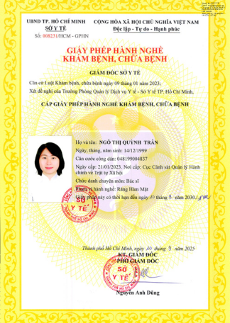 Certificate BS NGÔ THỊ QUỲNH TRÂN