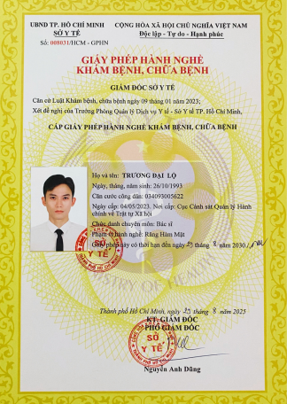 Certificate BS TRƯƠNG ĐẠI LỘ