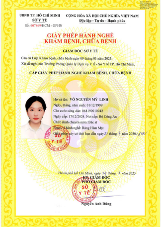 Certificate BS VÕ NGUYỄN MỸ LINH