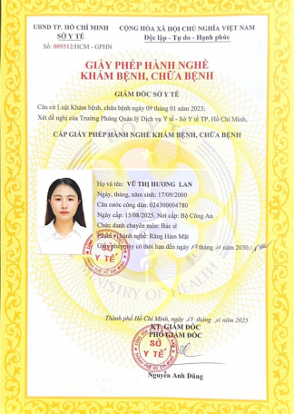 Certificate BS VŨ THỊ HƯƠNG LAN