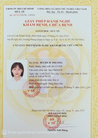 Certificate BS BÙI BÍCH PHƯƠNG
