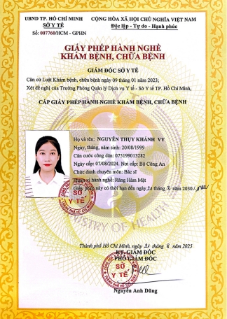 Certificate BS NGUYỄN THỤY KHÁNH VY