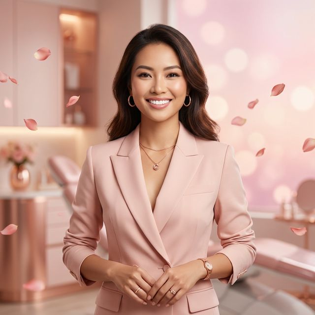 Phụ nữ tự tin với nụ cười rạng rỡ tại Nha Khoa Kim