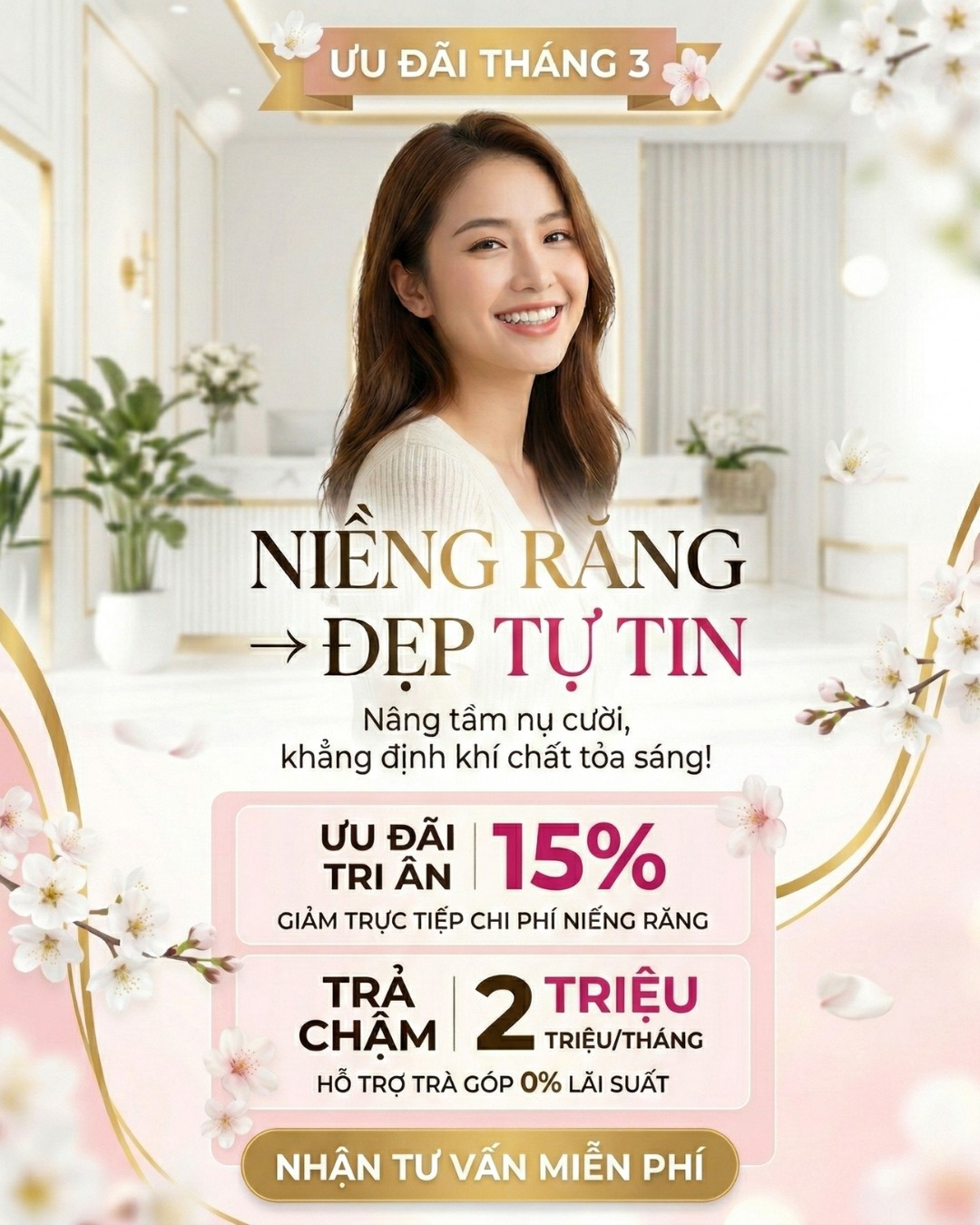 Tri ân 15% dịch vụ niềng răng 