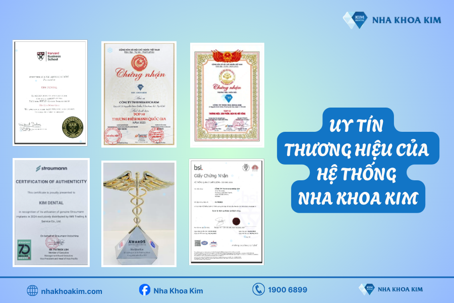 Uy tín thương hiệu của hệ thống Nha Khoa Kim