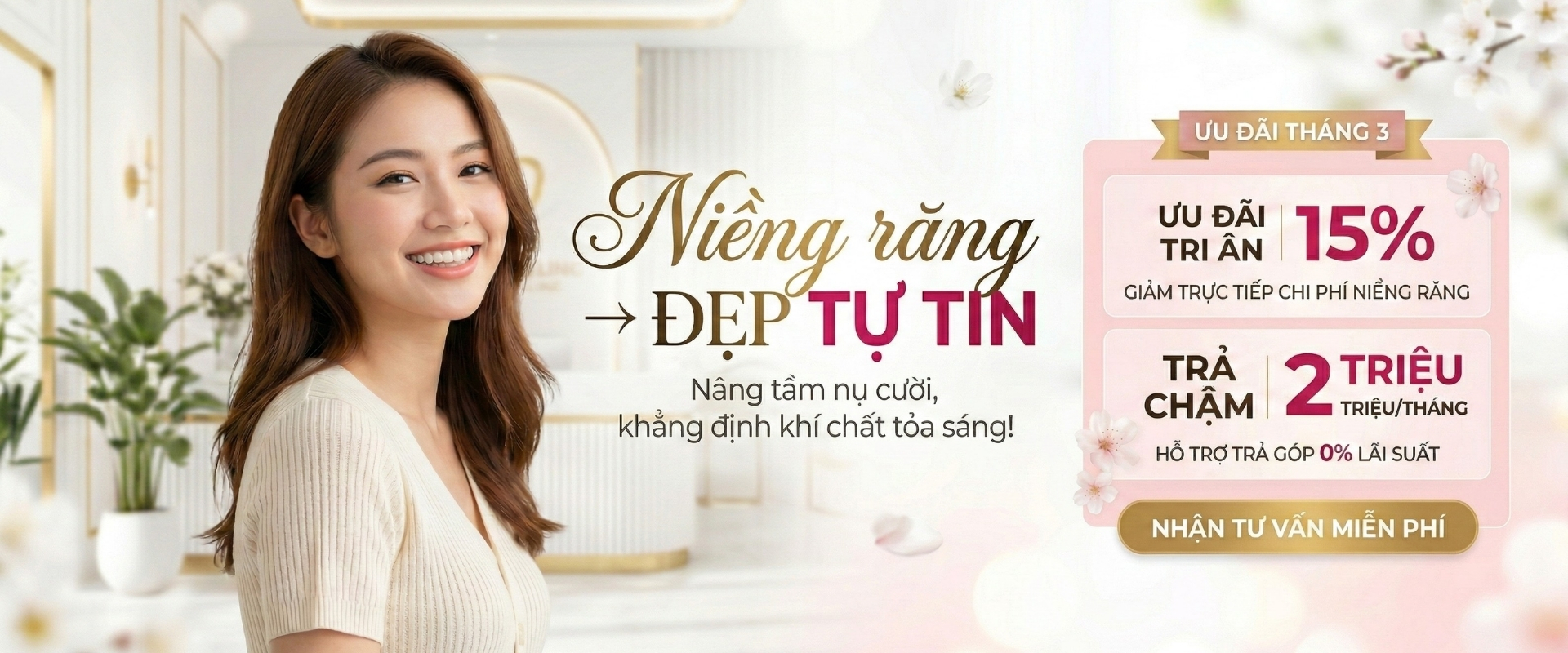 Tri ân 15% dịch vụ niềng răng 
