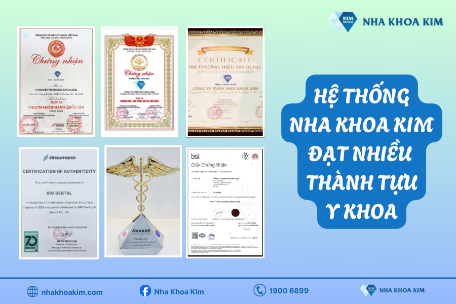 Nha Khoa Kim đã khẳng định vị thế dẫn đầu ngành nhờ hàng loạt thành tựu y khoa nổi bật