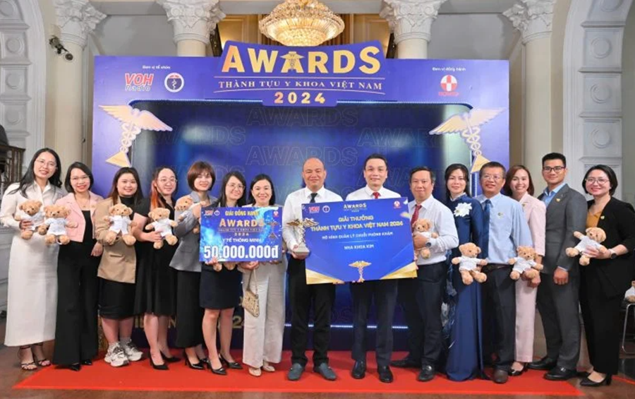Nha Khoa Kim được vinh danh trong giải thưởng Thành tựu Y khoa Việt Nam 2024