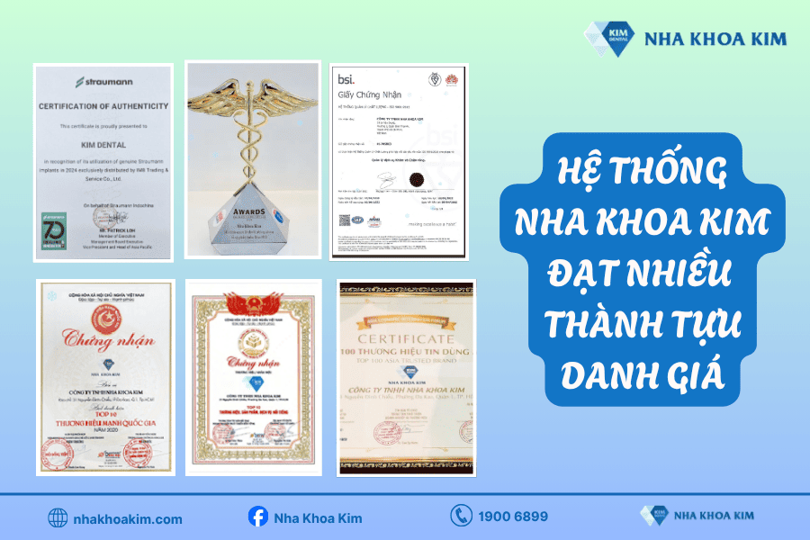 Hệ thống Nha Khoa kim vinh dự đạt nhiều thành tựu y khoa danh tiếng